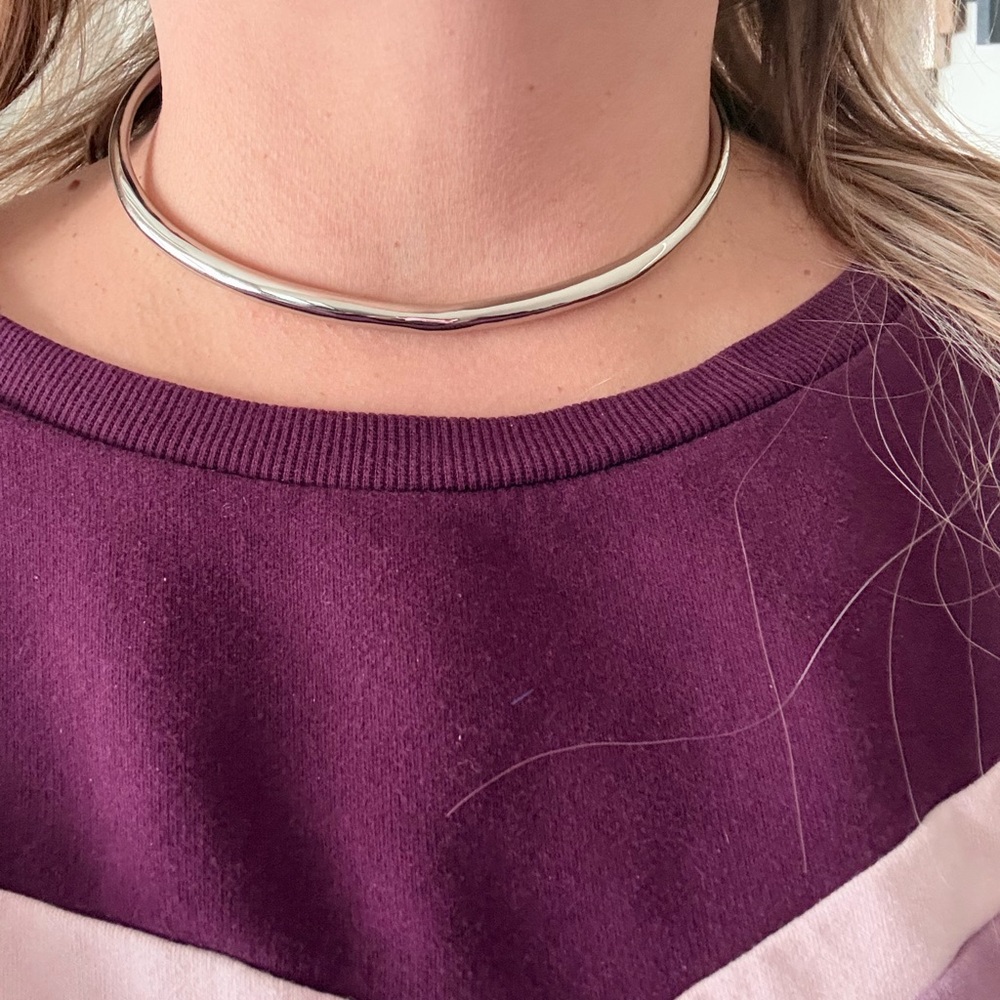 Alexis Bittar Silver choker Necklace brand new! Comes in AB bag! NIB - Picture 2 of 3